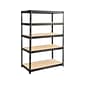 Safco Boltless 5-Shelf Metal Unit, 48"W, Black (6244BL)