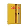 Sandusky Lee Flammable 65 Steel Storage Cabinet with 2 Shelves, Safety Yellow (SC450F-P)