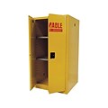 Sandusky Lee Flammable 65 Steel Storage Cabinet with 2 Shelves, Safety Yellow (SC600F-P)