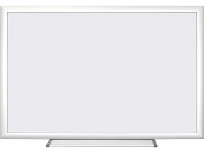 U Brands Basics Plus Magnetic Steel Dry-Erase Whiteboard, Aluminum Frame, 3 x 2 (071U00-01)