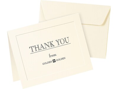 Avery Note Cards with Envelopes, Embossed Border, Matte Ivory, 4.25" x 5.5", Inkjet, 60/Pack (08317)