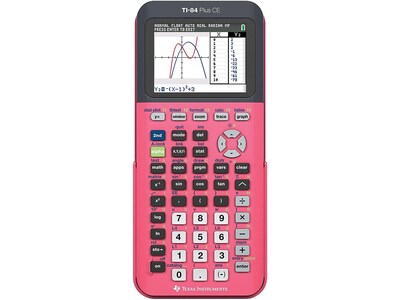 Texas Instruments TI-84 Plus CE 10-Digit CAS Graphing Calculator, Coral