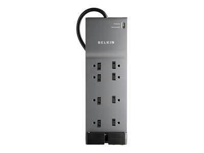Belkin with Telephone Protection 8 Outlets Home/Office Surge Protector, 6 Cord, (BKNBE10820006)