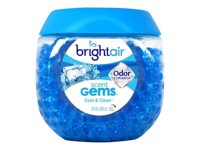 Bright Air Scent Gems Solid Air Freshener, Cool and Clean (900228)