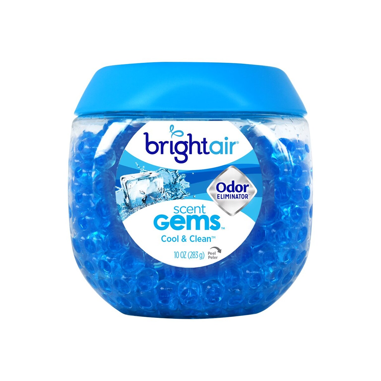 Bright Air Scent Gems Solid Air Freshener, Cool and Clean (900228)