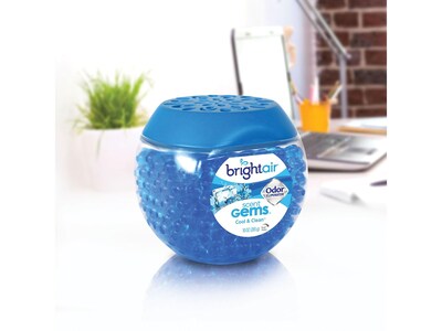 Bright Air Scent Gems Solid Air Freshener, Cool and Clean (900228)