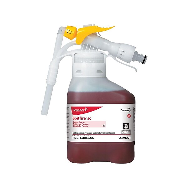 Spitfire SC Multipurpose Cleaner for Diversey RTD, Pine, 1.5 L / 1.58 U.S. Qt., 2/Carton