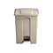 Safco Indoor Step Trash Can, Tan Plastic, 17 Gal. (9922TN)