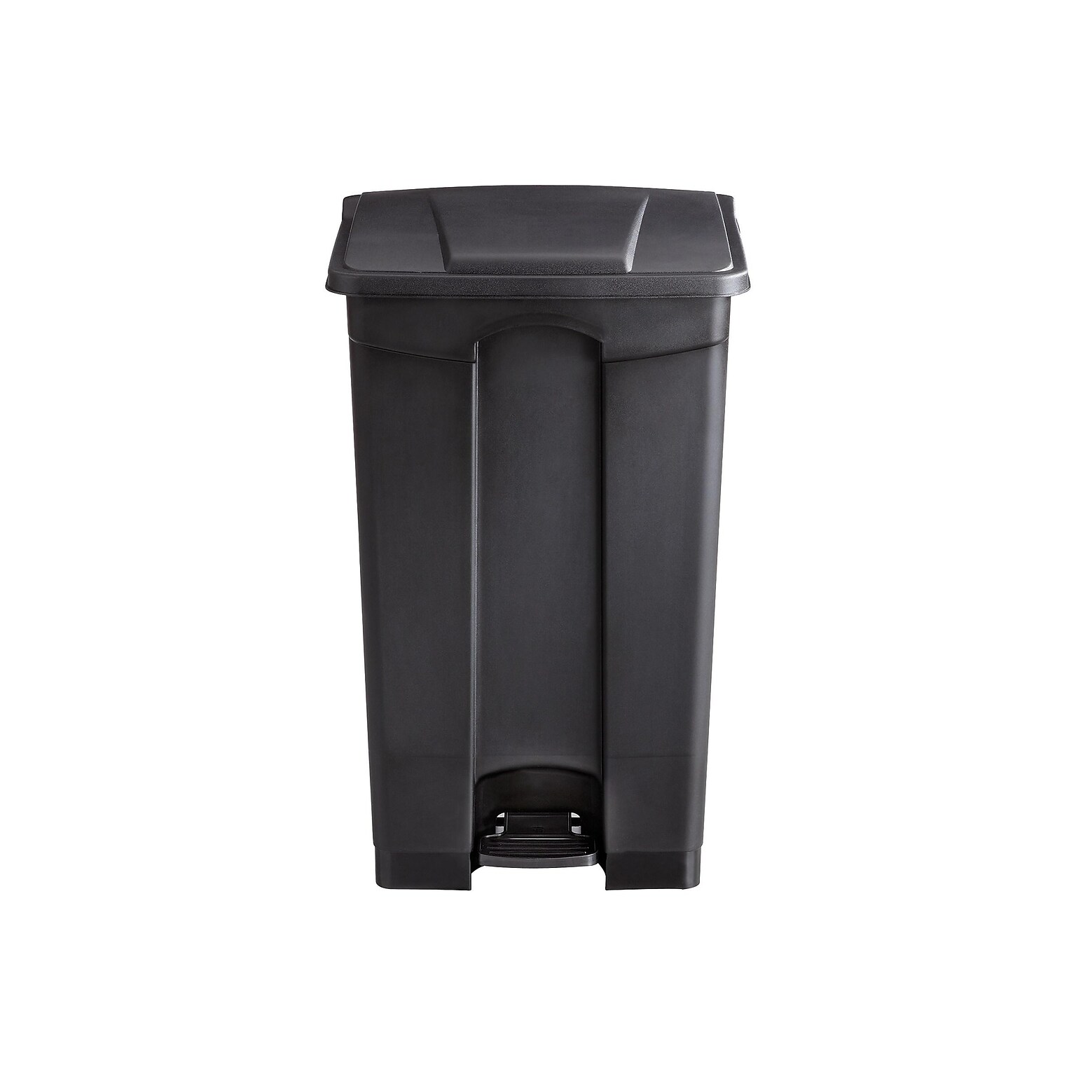 Safco Indoor Step Trash Can, Black Plastic, 23 Gal. (9923BL)
