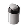 simplehuman Countertop Trash Can, Brushed Stainless Steel, 0.4 Gal. (CW1637CB)