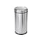 simplehuman Indoor Swing Lid Trash Can, Brushed Stainless Steel, 14.5 Gal. (CW1442)