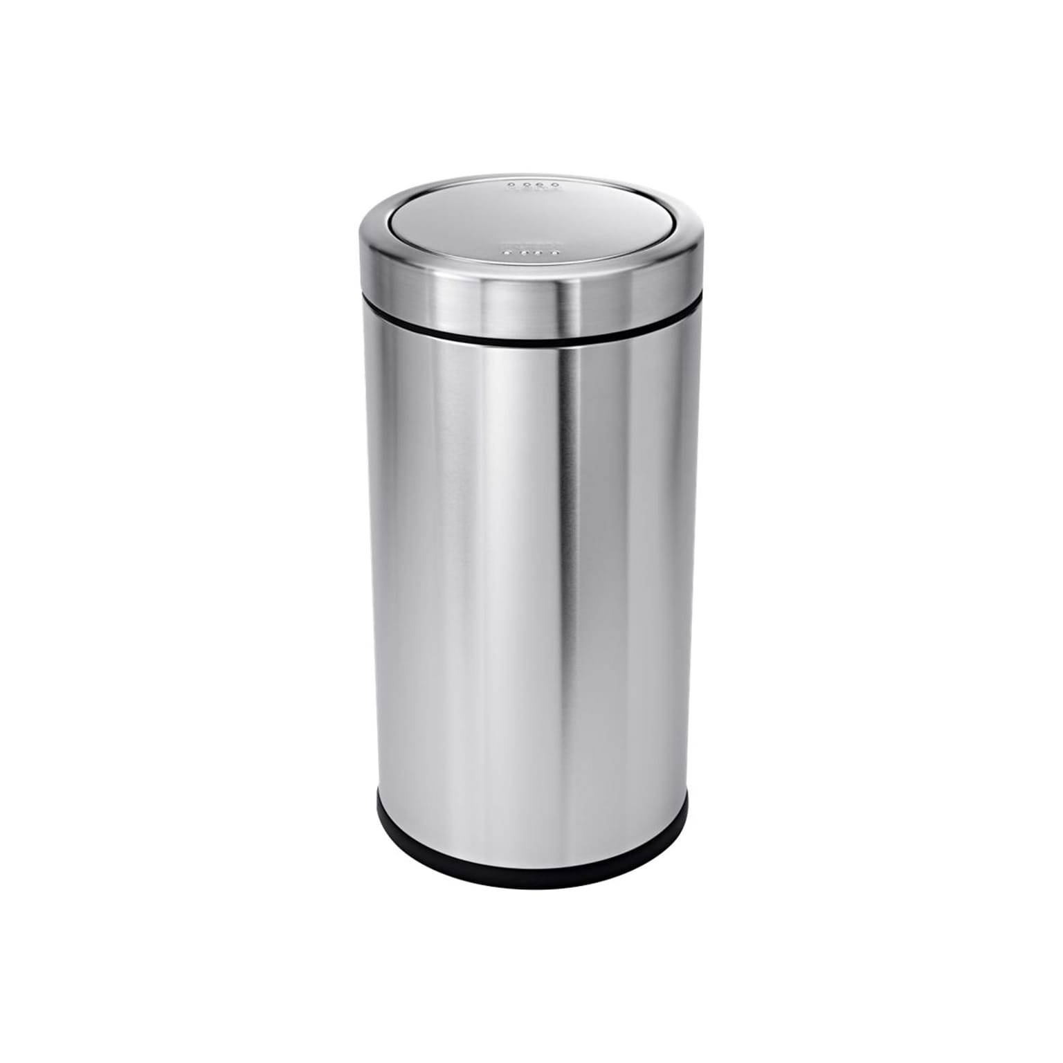 simplehuman Indoor Swing Lid Trash Can, Brushed Stainless Steel, 14.5 Gal. (CW1442)
