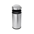 simplehuman Indoor Swing Lid Trash Can, Brushed Stainless Steel, 14.5 Gal. (CW1442)