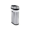 simplehuman Indoor Trash Can with Lid, Brushed Stainless Steel, 13 Gallon (CW1467)