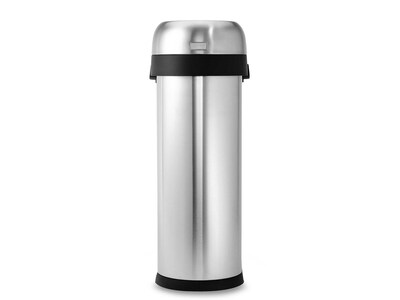 simplehuman Indoor Trash Can with Lid, Brushed Stainless Steel, 13 Gallon (CW1467)