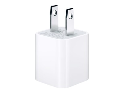 Apple 5W USB Adapter for iPhone/iPad/iPod Touch, White (MD810LL/A)
