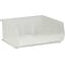 Quill Brand Stack & Hang Storage Bins, Clear, 6/Carton (BINP1516CL)