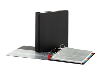 Cardinal Easy Open Card File Binder, Black, 500 Card Capacity (CRD 65325)
