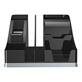 Deflect-O Silhouettes Desktop Organizer, Black/Silver (35172)