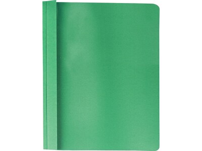 Oxford Clear Front Report Cover, Letter Size, Hunter Green, 25/Box (OXF 55856)