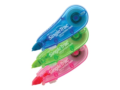 Tombow SingleTrac Correction Tape, White, 3/Pack (68684)
