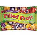 Washburn Filled Fruit Hard Candies, Orange/Lemon/Strawberry/Cherry/Grape, 80 Oz. (55/22071)
