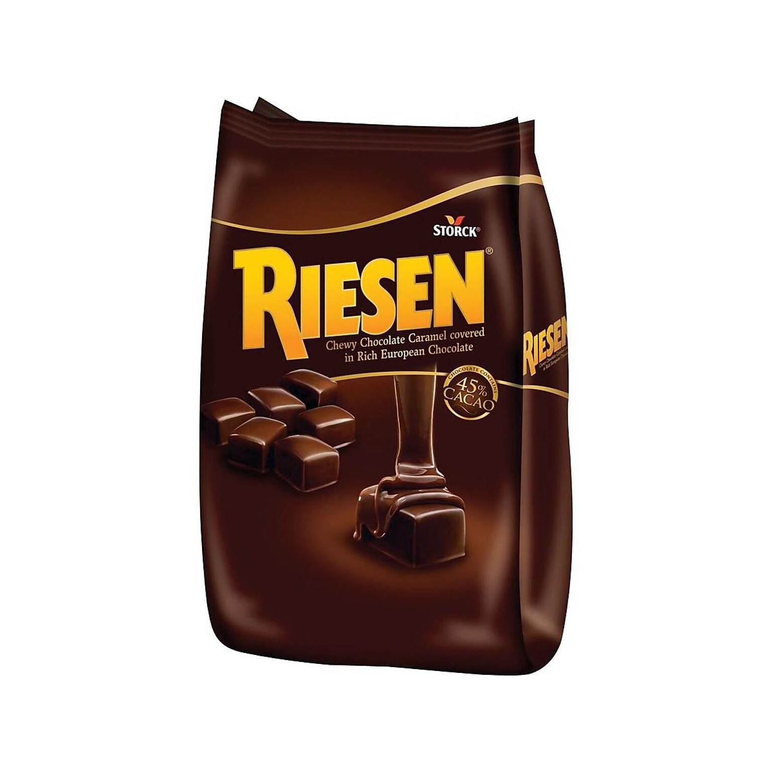 Riesen Chewy Caramel Dark Chocolate Pieces, 30 oz. (SUL398052)