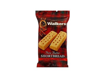 Walkers Butter Shortbread Cookies, 1.4 oz., 24/Box (WKR00116)