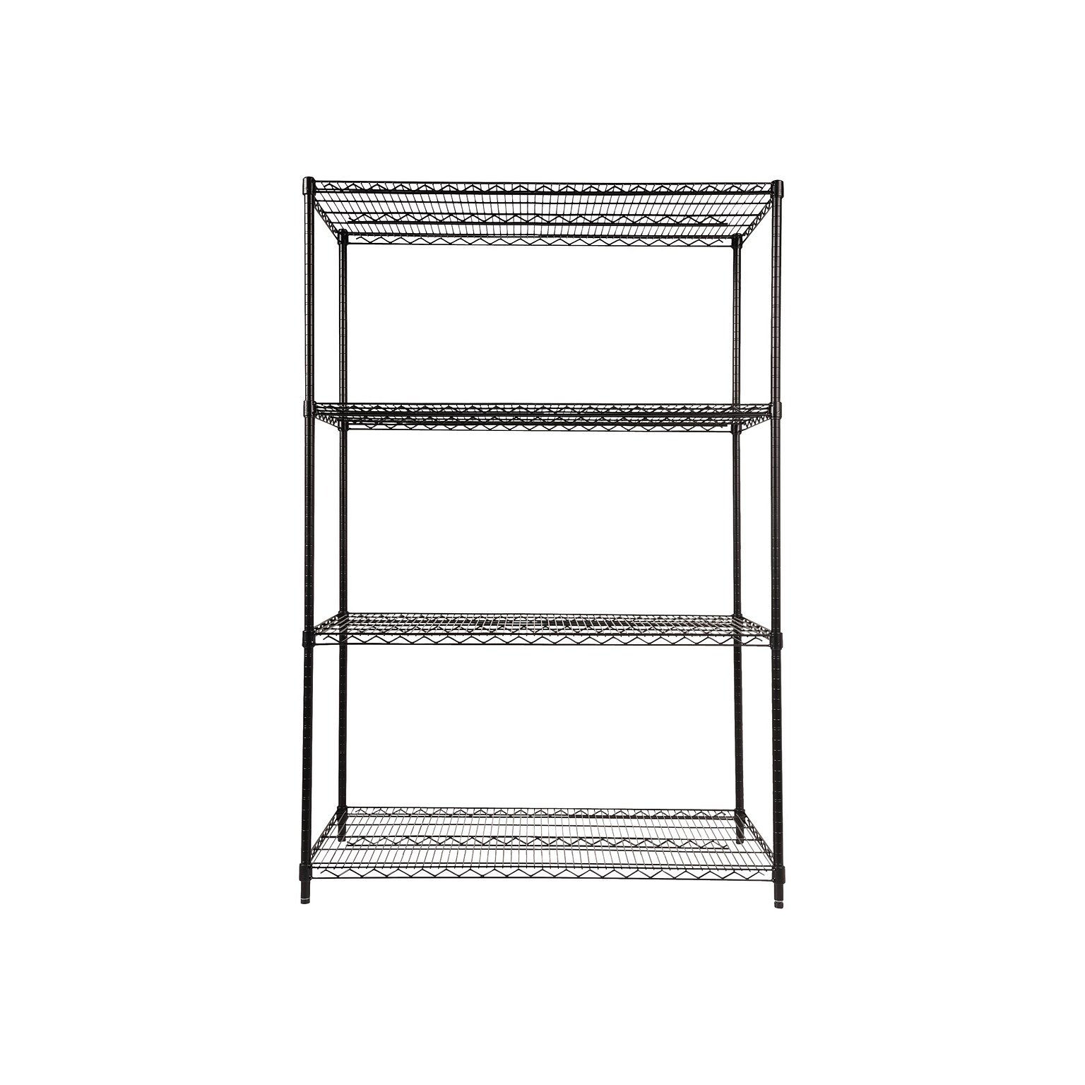 Alera Starter Kit 4-Shelf Metal Unit, 48W, Black (ALESW504824BL)