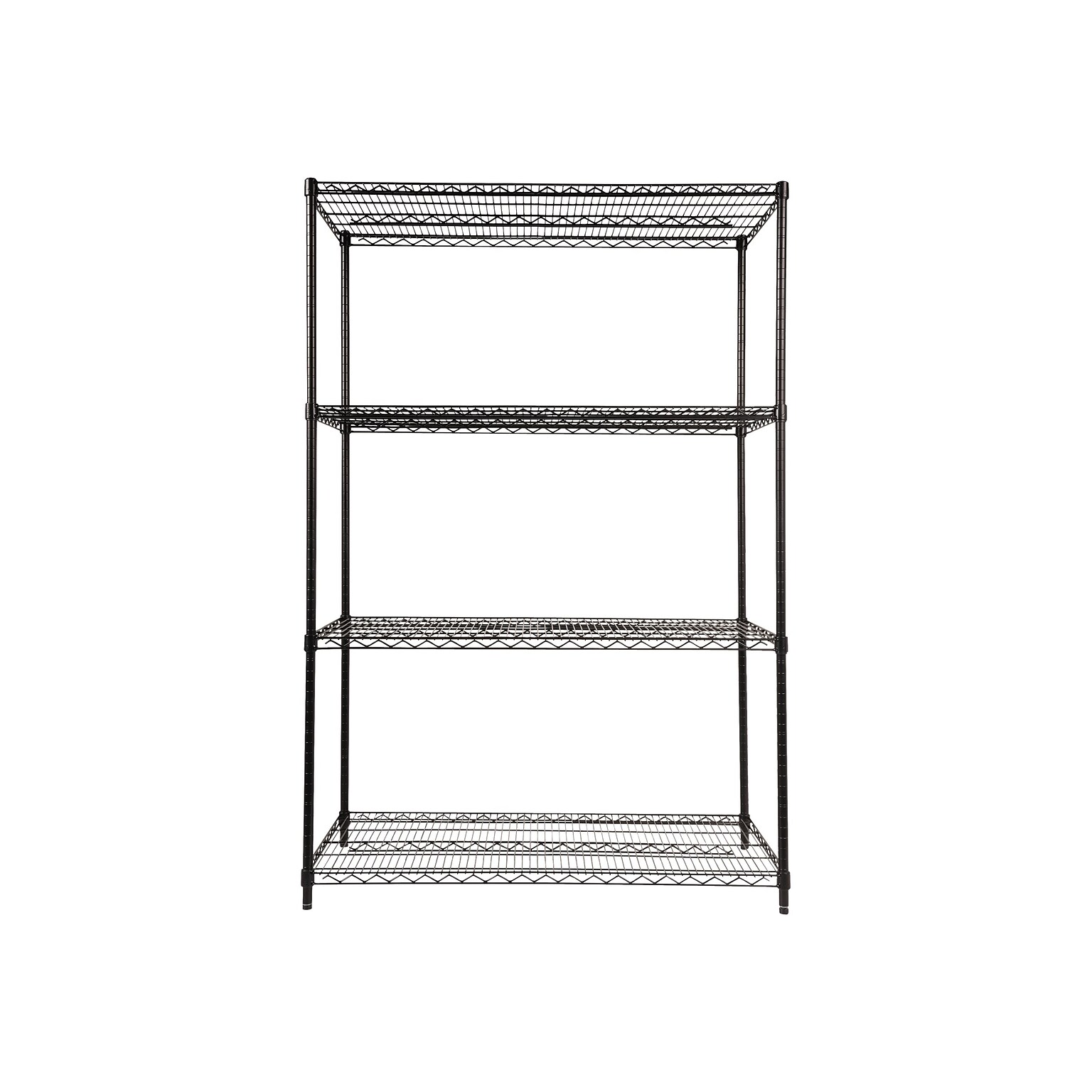 Alera Starter Kit 4-Shelf Metal Unit, 48W, Black (ALESW504824BL)