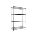 Alera Starter Kit 4-Shelf Metal Unit, 48W, Black (ALESW504824BL)