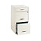 Space Solutions 3-Drawer File Cabinet with Pencil Drawer Letter-Width, Pearl White, 18 Deep (19157)