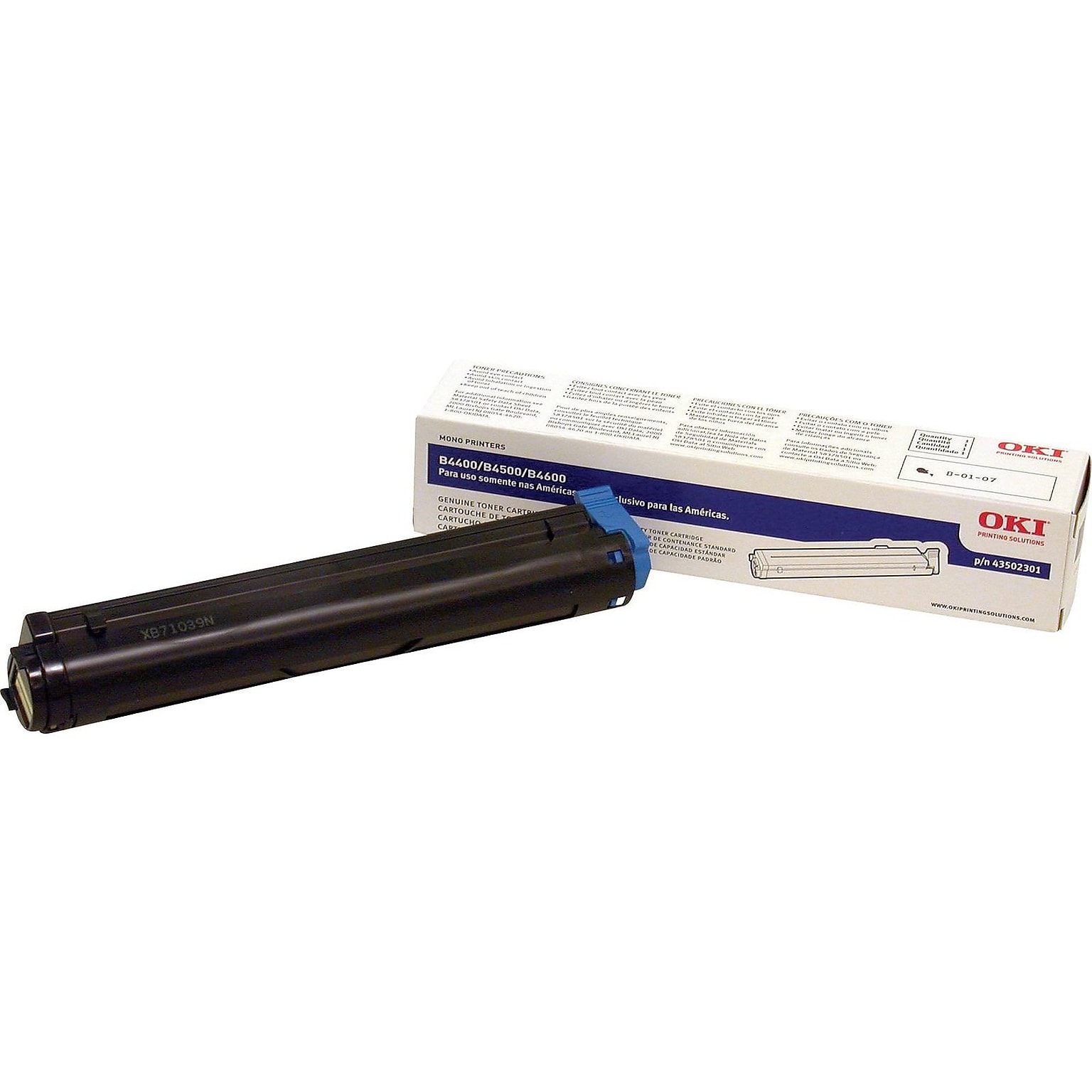 OKI 43502301 Black Standard Yield Toner Cartridge (1773538)