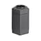 Safco Canmeleon Indoor/Outdoor Trash Can w/Lid, Black HDPE, 30 Gal. (9485BL)