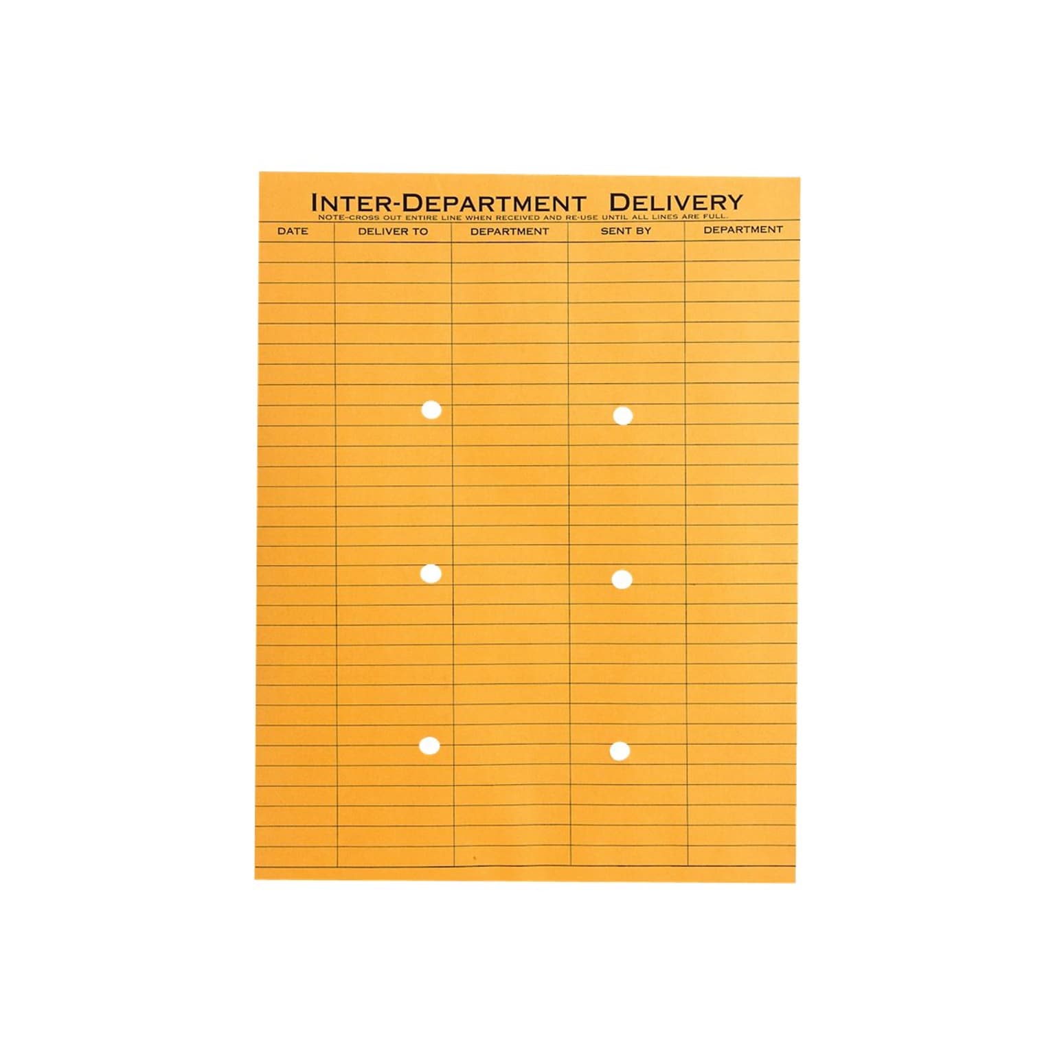 Quality Park Self Seal Inter-Departmental Envelopes, 10 x 13, Brown Kraft #13.5, 100/Box (QUA63664)