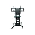 Luxor Steel Pedestal TV Stand, Screens up to 60, Black (WPSMS51)