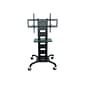 Luxor Steel Pedestal TV Stand, Screens up to 60, Black (WPSMS51)