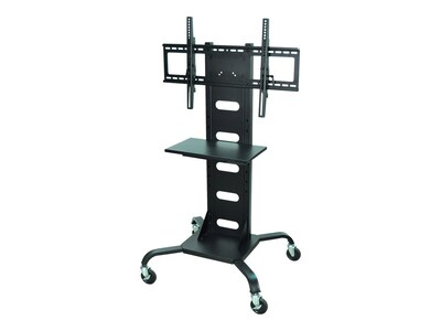 Luxor Steel Pedestal TV Stand, Screens up to 60, Black (WPSMS51)