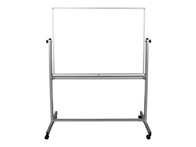 Luxor Steel Mobile Dry-Erase Whiteboard, Aluminum Frame, 4 x 3 (MB4836WW)