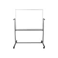 Luxor Steel Mobile Dry-Erase Whiteboard, Aluminum Frame, 4 x 3 (MB4836WW)