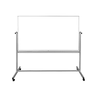 UPC 847210028147 product image for Luxor Steel Mobile Dry-Erase Whiteboard, Aluminum Frame, 40H x 72W (MB7240WW) |  | upcitemdb.com