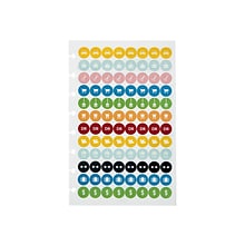 Staples Arc System Sticker Sheets, 5-1/2 x 8-1/2, Assorted, 4/Pack (29478)