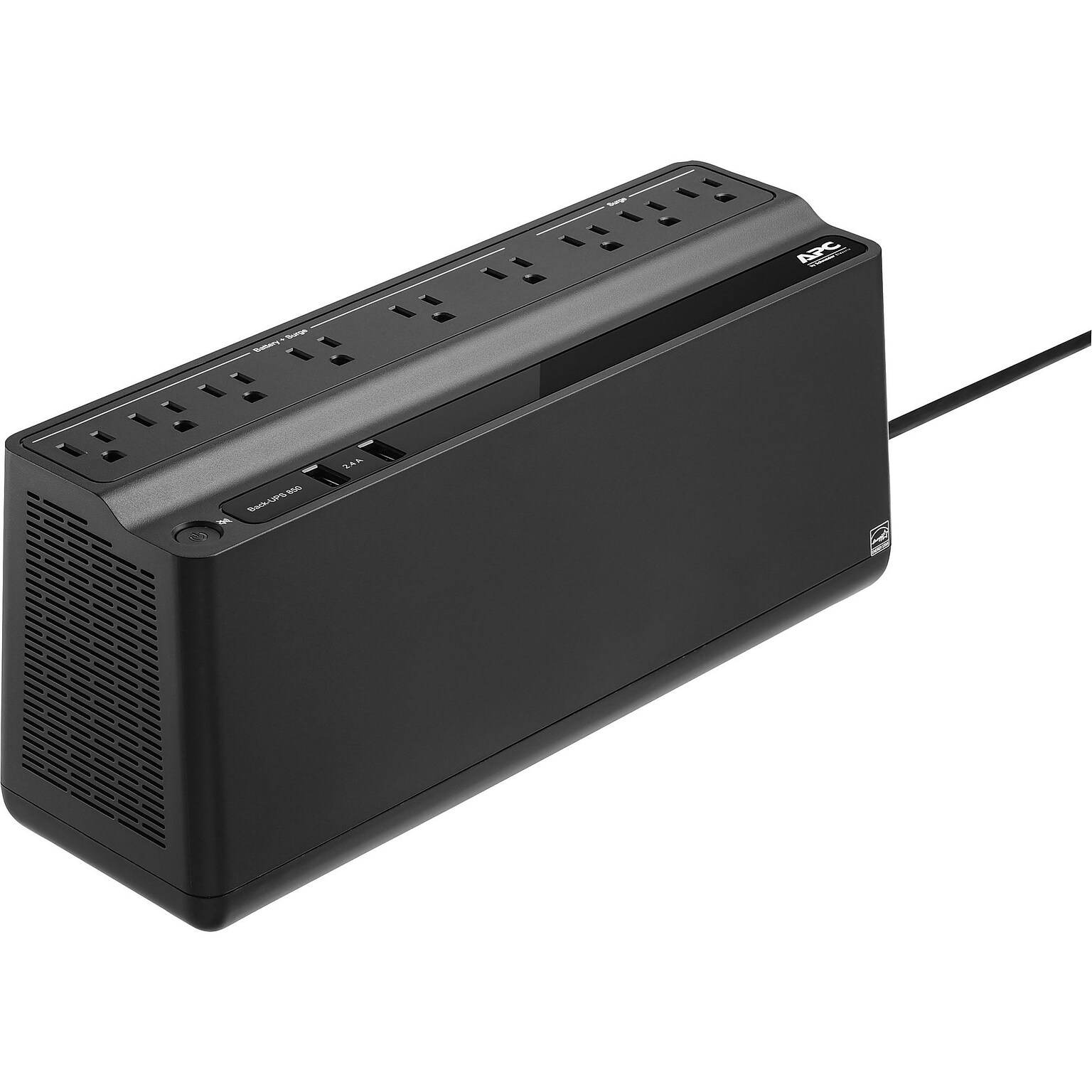 APC Back-UPS 850VA Battery Backup & Surge Protector, 9-Outlets 2 USB (APWBE850G2)