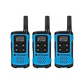 Motorola Talkabout T100TP Two-Way Radios, Neon Blue, 3/Pack