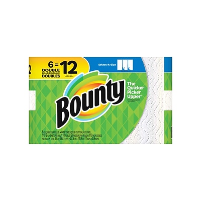 Bounty Select-A-Size Kitchen Rolls Paper Towels, 2-Ply, 110 Sheets/Roll ...
