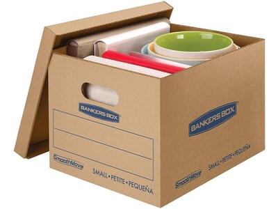 Bankers Box® SmoothMove 15" x 10" x 12" Moving Box, Kraft, 10/Carton (7714203)