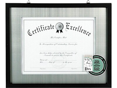 DAX Prized Wood Picture Frames, Black (N15788ST)