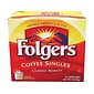 Folgers Coffee Singles Classic Roast Bags, Medium Roast, 19/Box (29764)