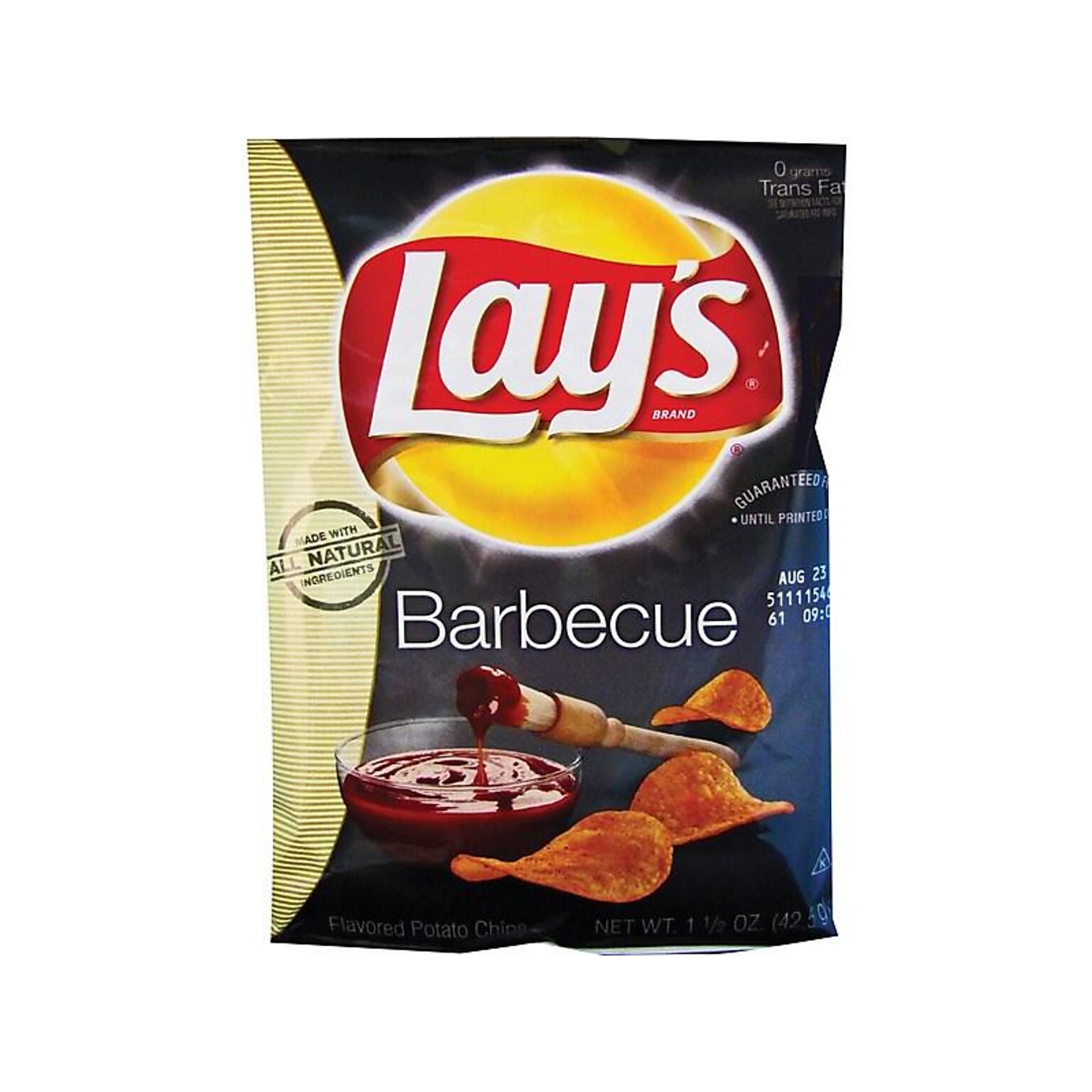 Lays Barbeque Potato Chips, 1.5 oz., 64/Carton (44358)