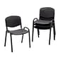 Safco Polypropylene Banquet/Reception Chairs, Black, 4/Pack (4185BLK)